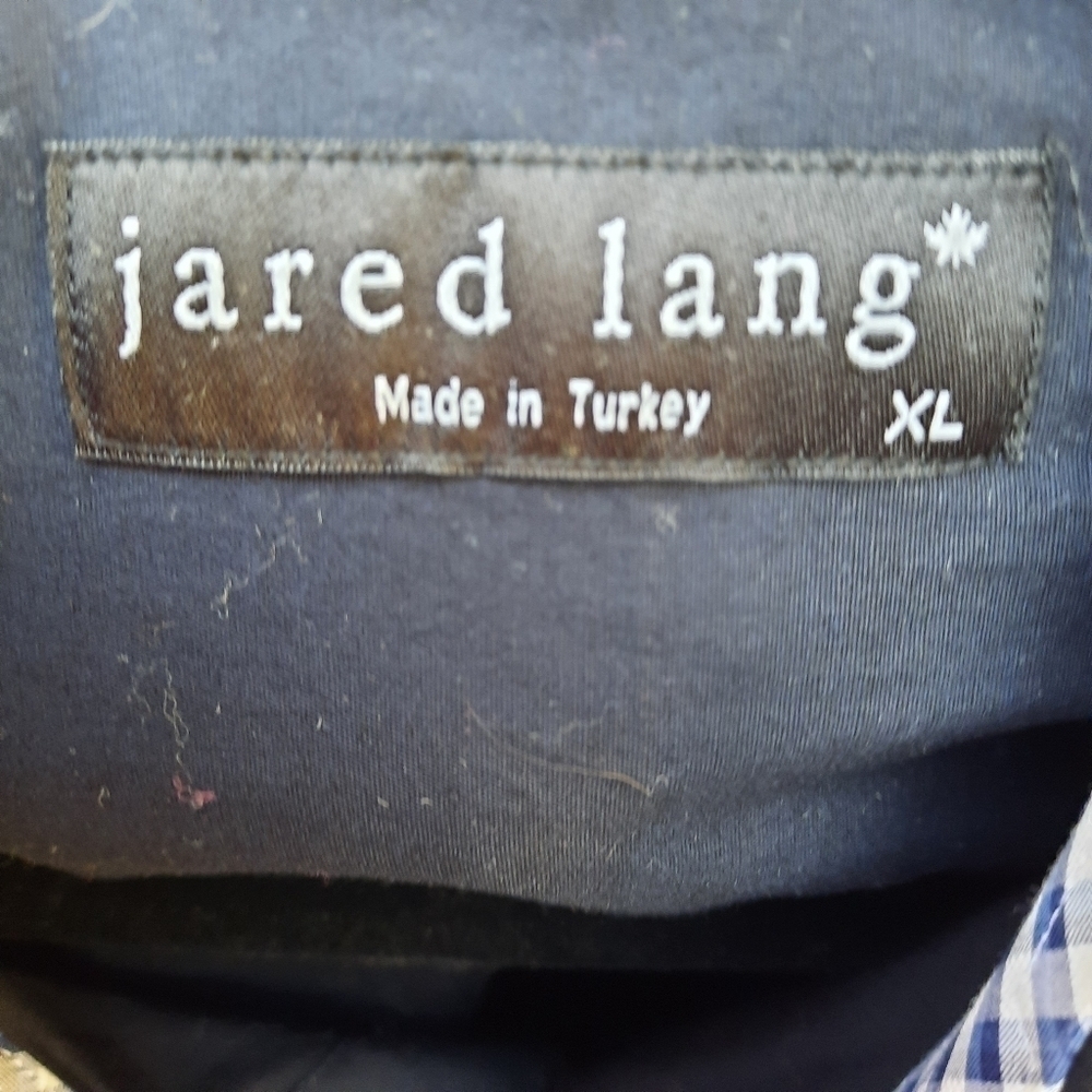🌟 JARED LANG Button Up LS Collared Dress Shirt size xl - Picture 2 of 6